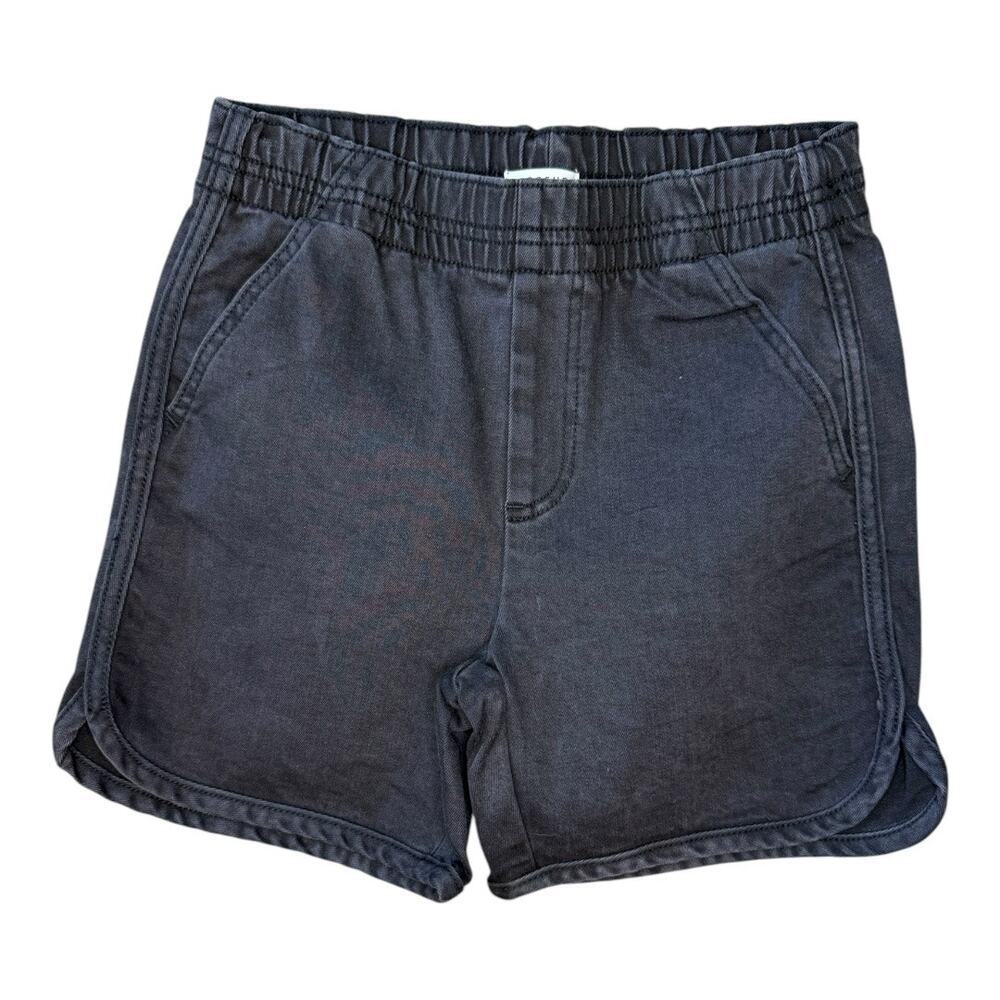 PacSun Girls Elastic Waist Black Denim Shorts Size 12 Casual Summer NWOT